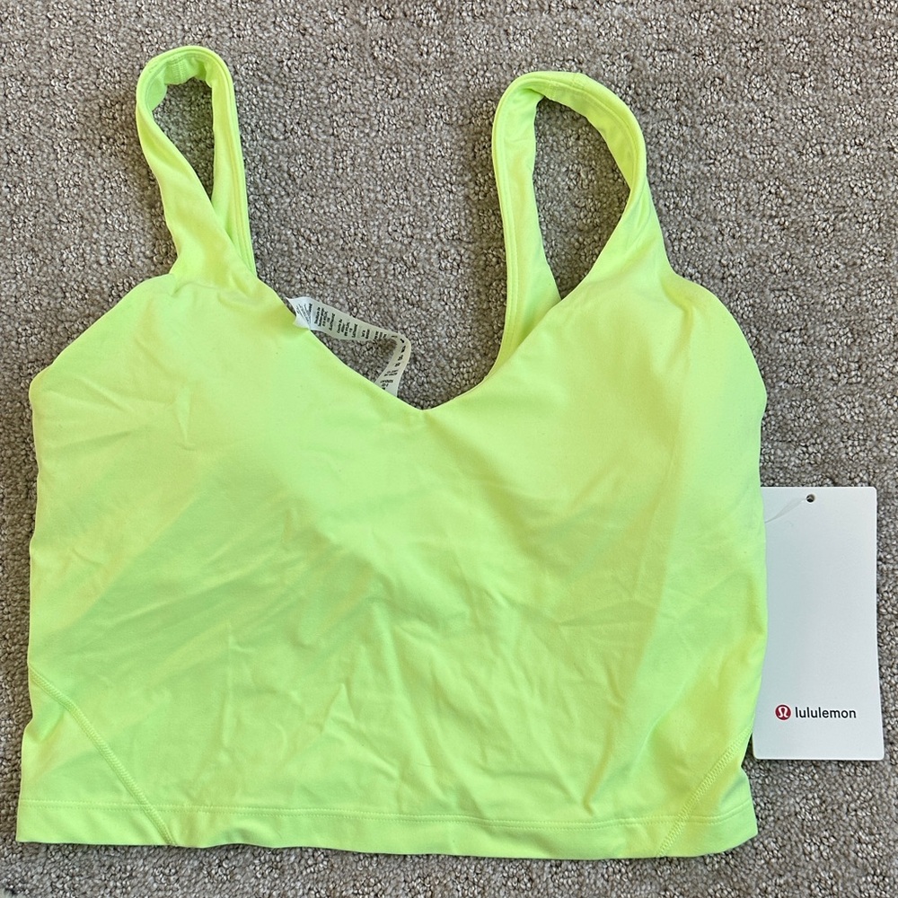 lululemon athletica align tank Bright Yellow Sports Bra